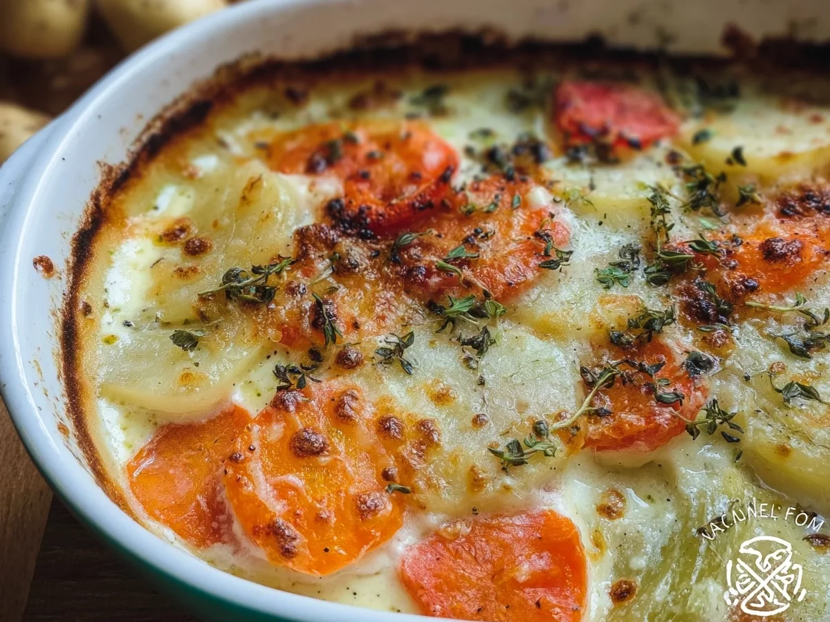 Schnelles Low-Carb Kohlrabi-Möhren-Gratin - Bild 1