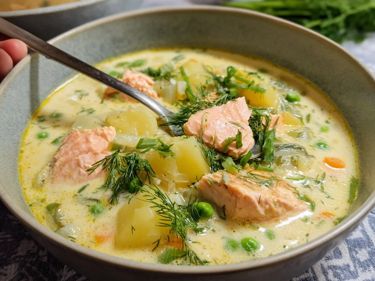 Schwedische Lachs-Sommersuppe: Leicht & Frisch - Bild 1