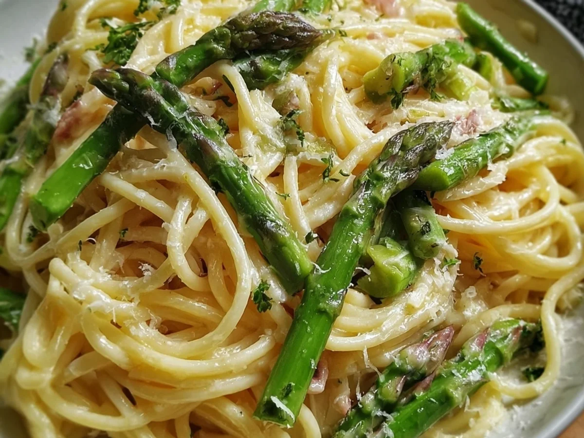 Spargel Pasta: Leichtes Frühlingsgericht mit grünem Spargel - Bild 2