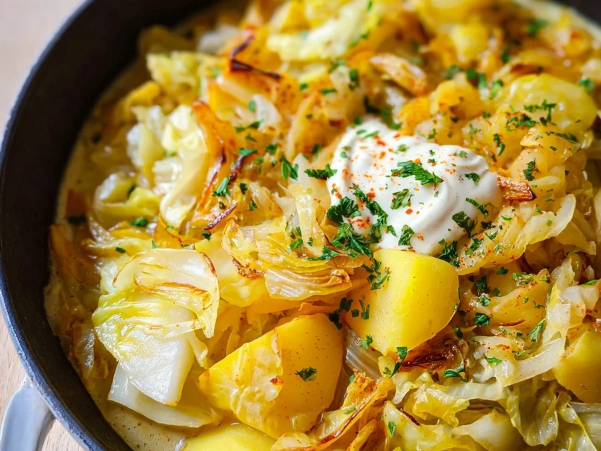 Spitzkohlpfanne mit Kartoffeln: Vegetarisch & Schnell - Bild 2
