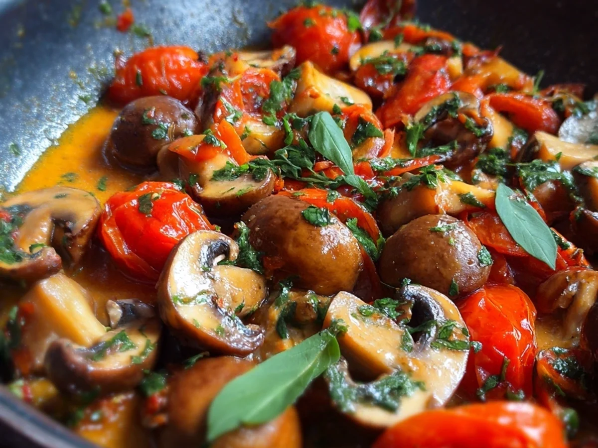 Toskanische Champignonpfanne: Schnell & Lecker zubereitet - Bild 1