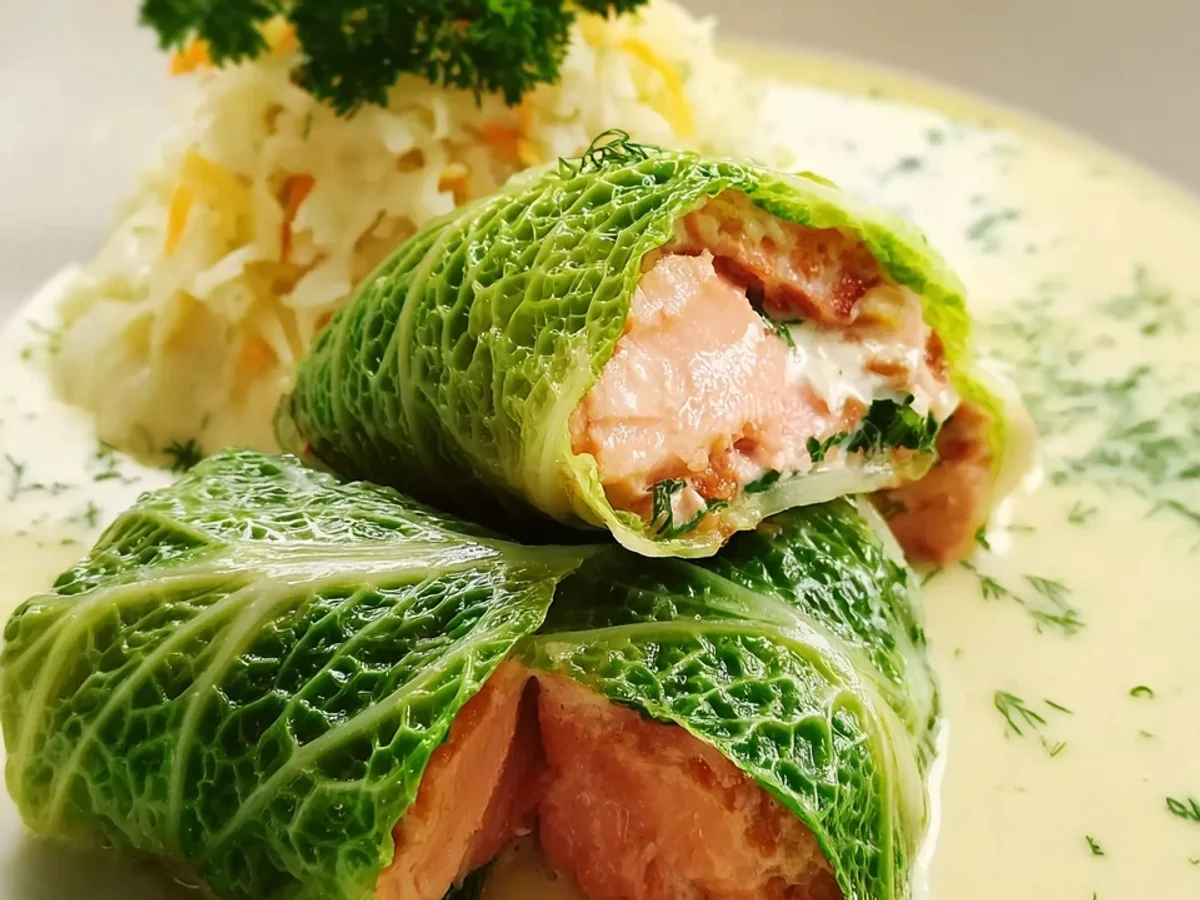 Wirsingrouladen mit Lachs: Herzhaft & raffiniert - Bild 1