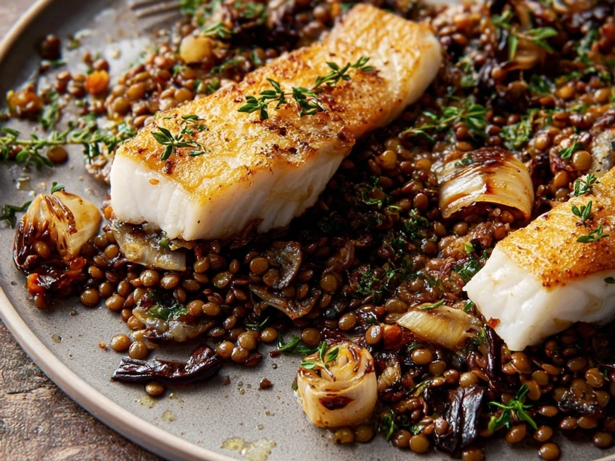 Zanderfilet mit Balsamico-Linsen: Raffiniert & leicht - Bild 2