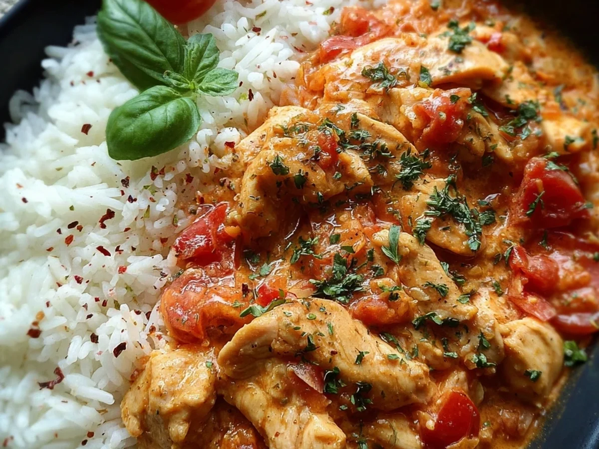 Zartes Hähnchen Reis Tomatensoße: Dein Fitness Meal Prep - Bild 2