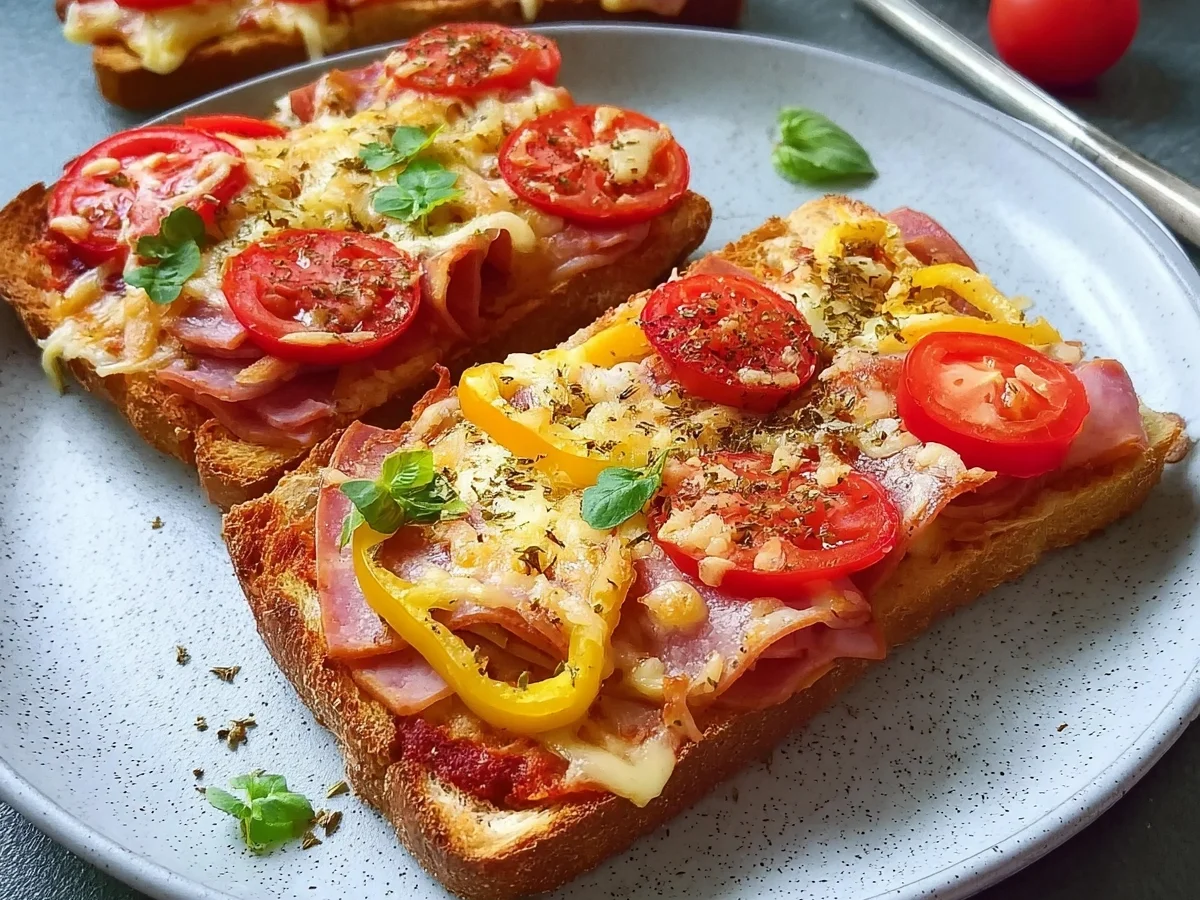 Airfryer Pizza-Toast: Schnell & knusprig in Minuten - Beitragsbild