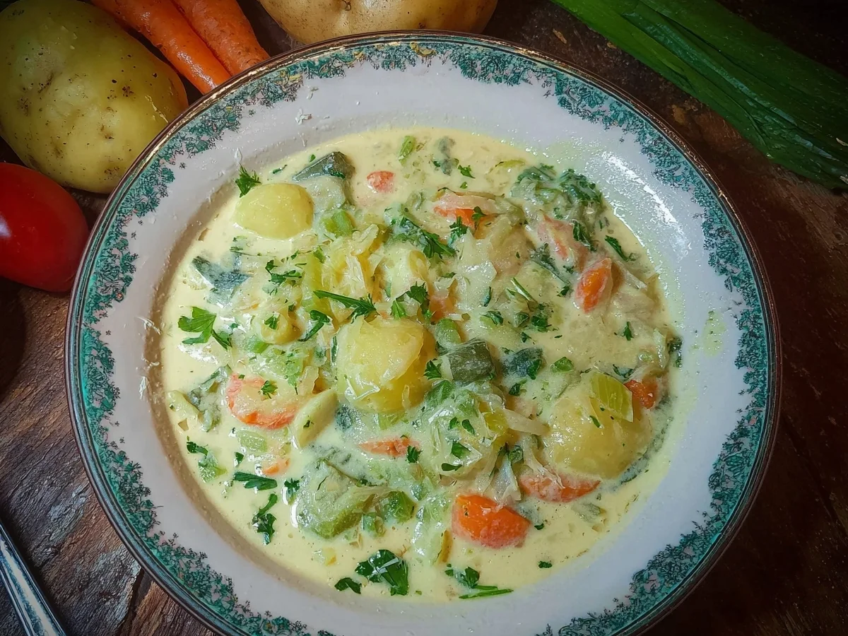 Bürgermeisters Gartensuppe: Herzhafte Gemüsesuppe - Beitragsbild