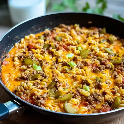Cheeseburger-Pfanne: Schnell, cremig & familienfreundlich
