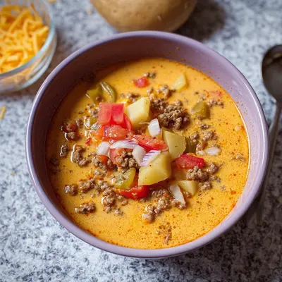 Cheeseburger-Suppe: Schnelles Party-Rezept für alle