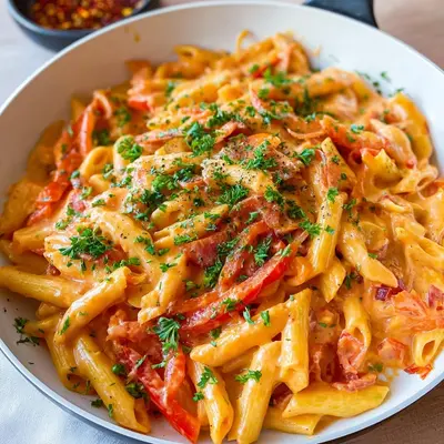 Cremige Paprika-Sahne-Pasta: Schnell & Lecker