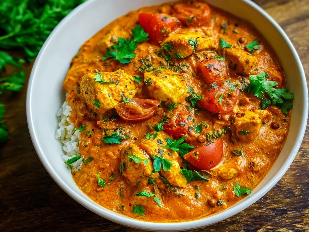 Cremiges Chicken Tikka Masala Rezept - Beitragsbild