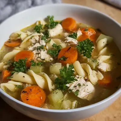 Einfache & schnelle Hühnersuppe selbst gemacht