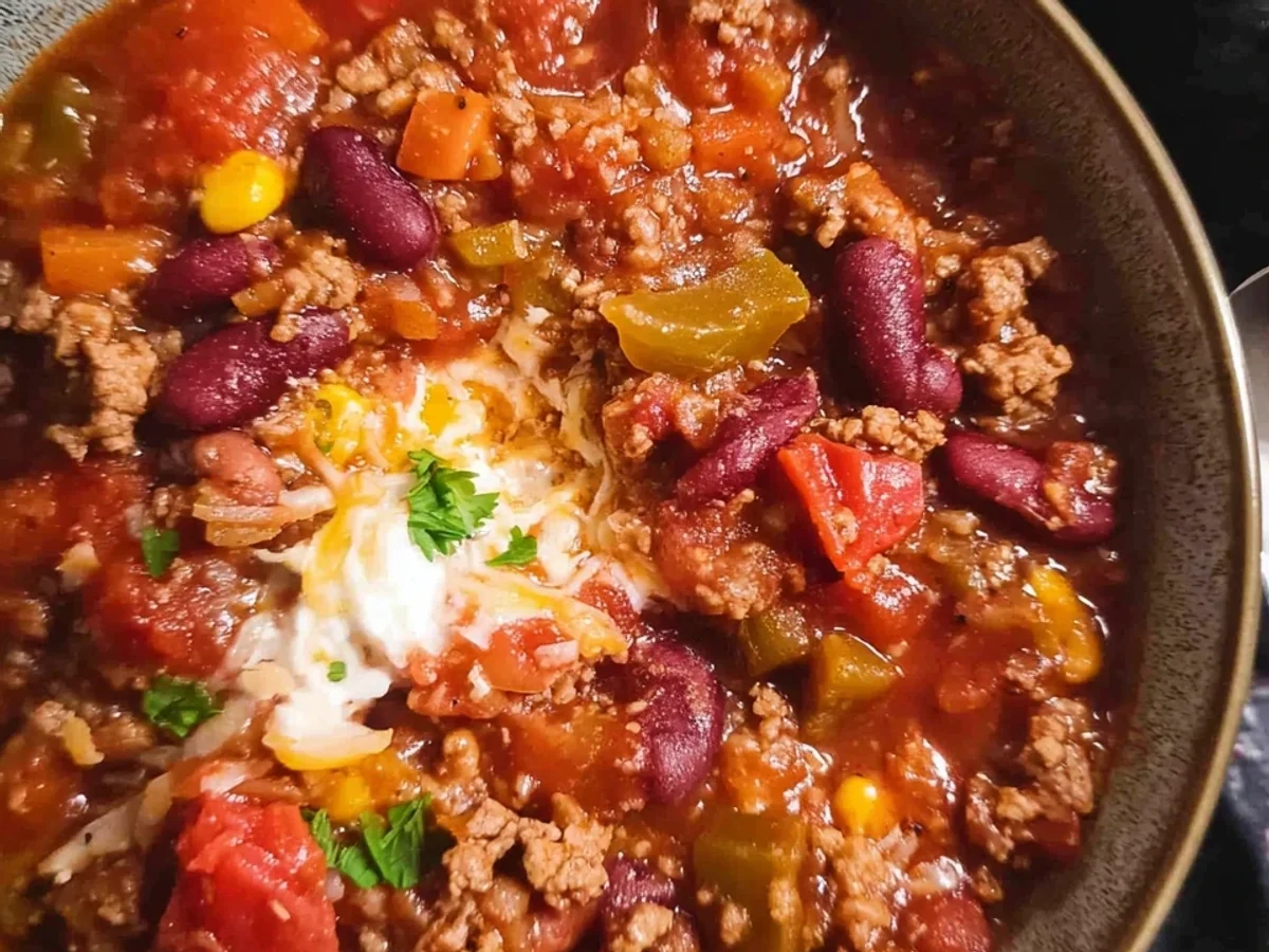 Einfaches Chili con Carne Schnell & Lecker zubereitet - Beitragsbild