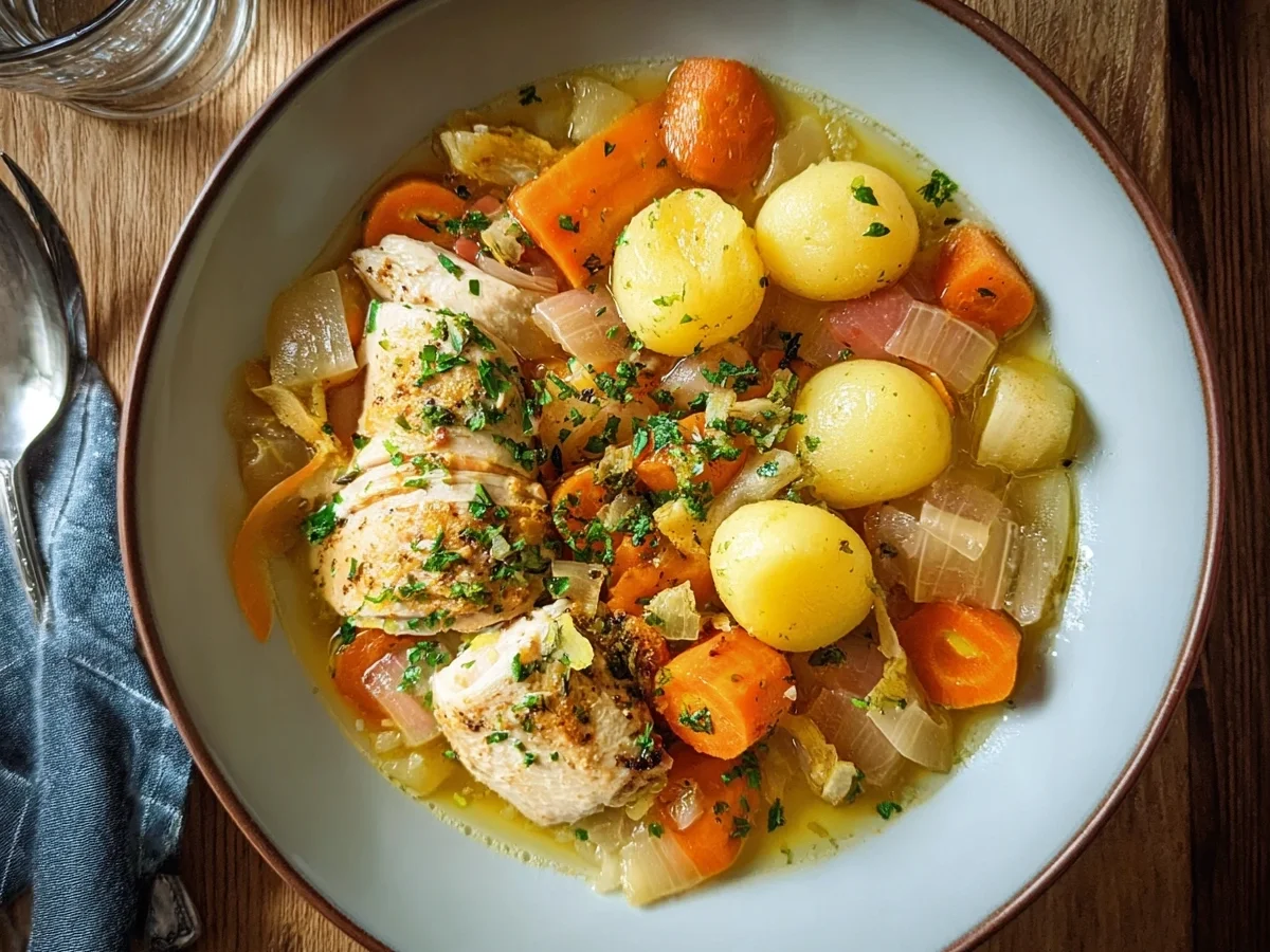 Einfaches Wurzelfleisch vom Huhn Rezept - Beitragsbild