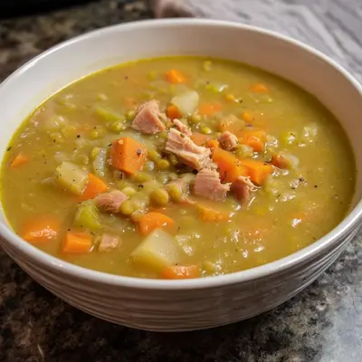 Erbsensuppe mit Truthahnschinken: Herzhaft & Sättigend