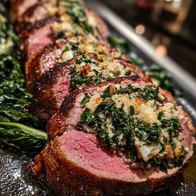 Exquisite Gefüllte Kalbsrücken-Steaks mit Chicorée