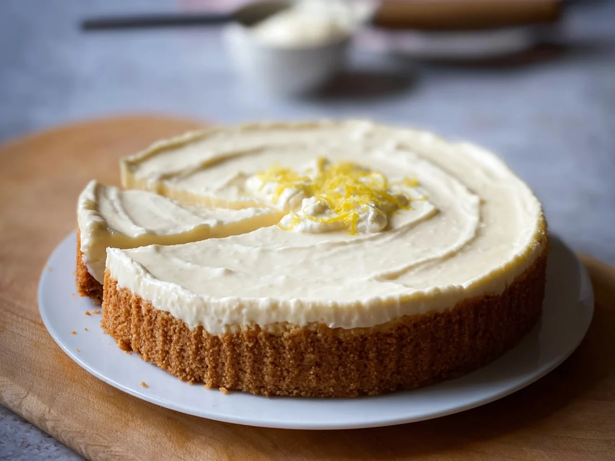 Frischkäse-Kuchen ohne Backen: Schnell, cremig & einfach - Beitragsbild
