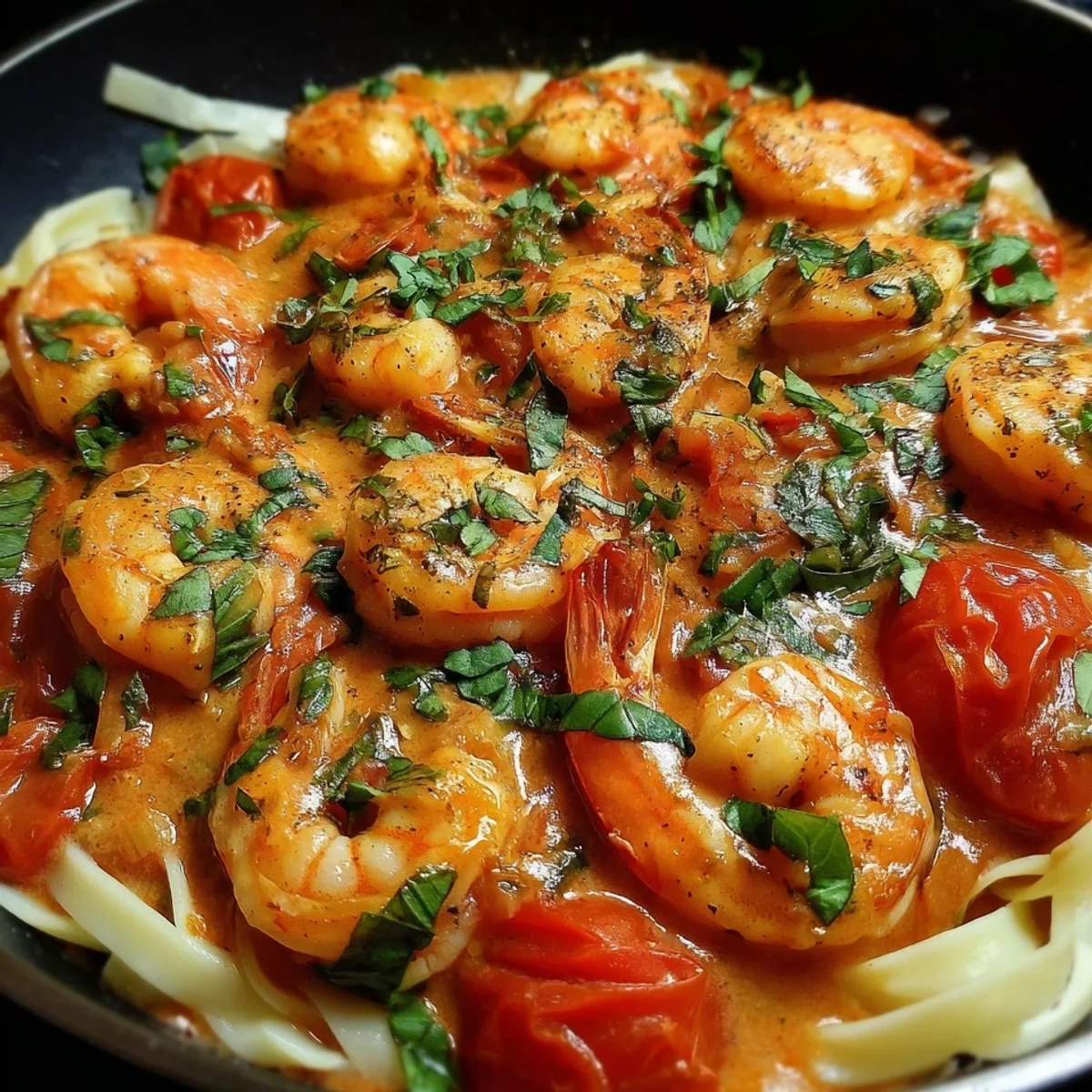 Garnelen-Tomaten-Sahne-Soße: Cremig wie beim Italiener