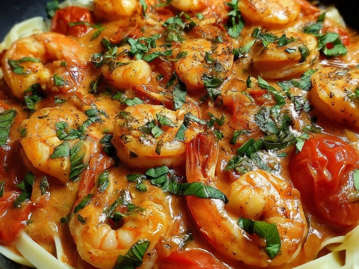 Garnelen-Tomaten-Sahne-Soße: Cremig wie beim Italiener - Beitragsbild