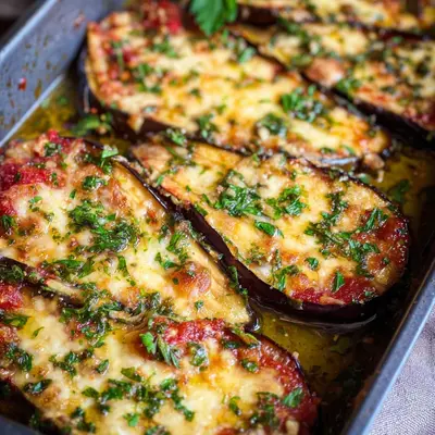 Gebackene Auberginen: 4-Zutaten-Rezept