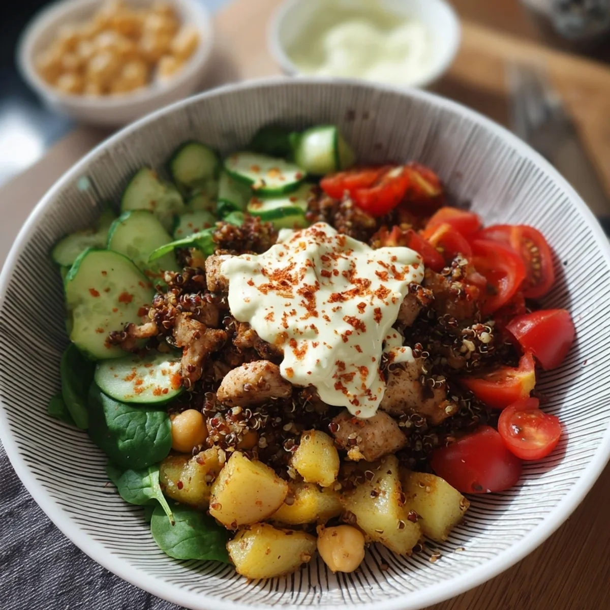 Gesunde Sattmacher Protein Bowl zum Abnehmen