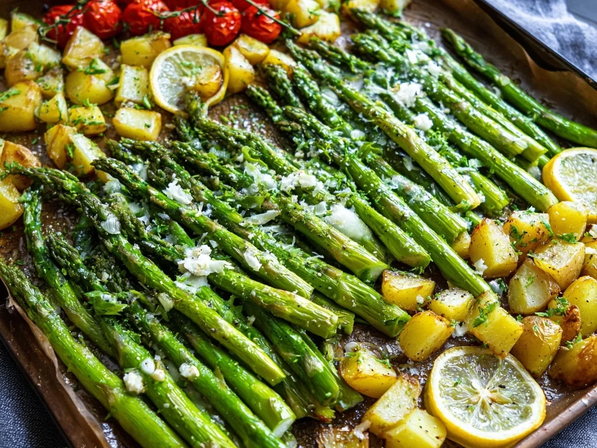 Grüner Spargel aus dem Ofen: Einfach & Lecker - Beitragsbild