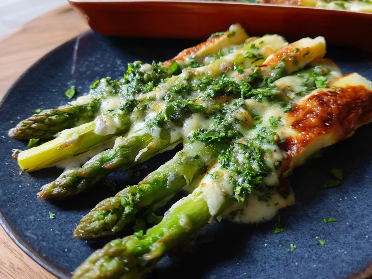 Grüner Spargel mit Parmesan-Kruste: Sommerliche Beilage - Beitragsbild