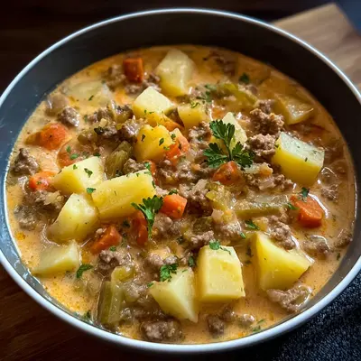 Hack-Kartoffel-Kohlrabi-Eintopf: Cremig & Herzhaft