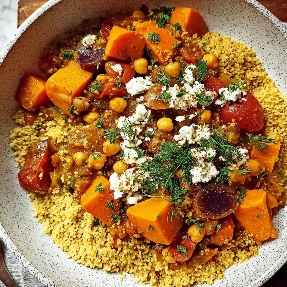 Herbstliche Couscouspfanne mit Kürbis Schnell & Lecker
