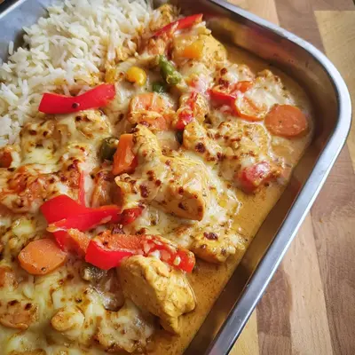 Hähnchen Curry Auflauf: Cremig, würzig & einfach