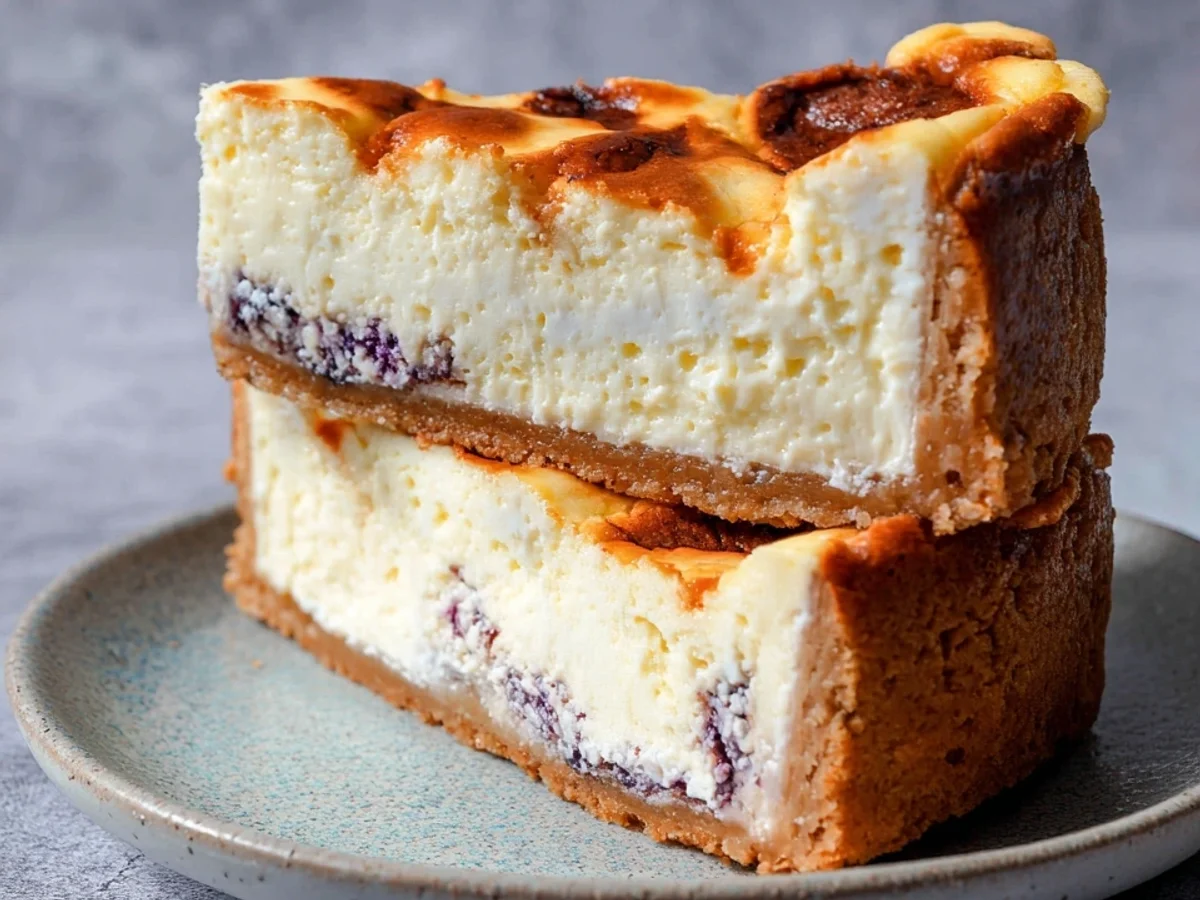 High Protein Käsekuchen ohne Zucker - Beitragsbild