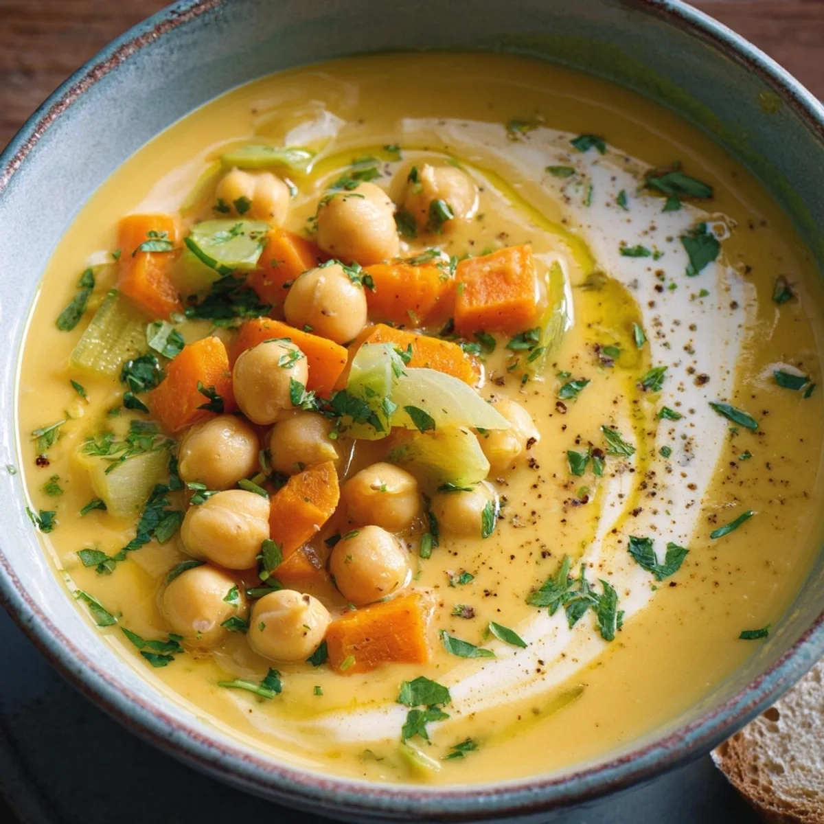 Kichererbsen-Möhren-Suppe: Cremig, gesund & einfach