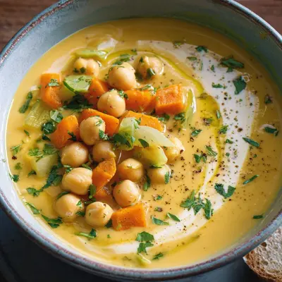 Kichererbsen-Möhren-Suppe: Cremig, gesund & einfach