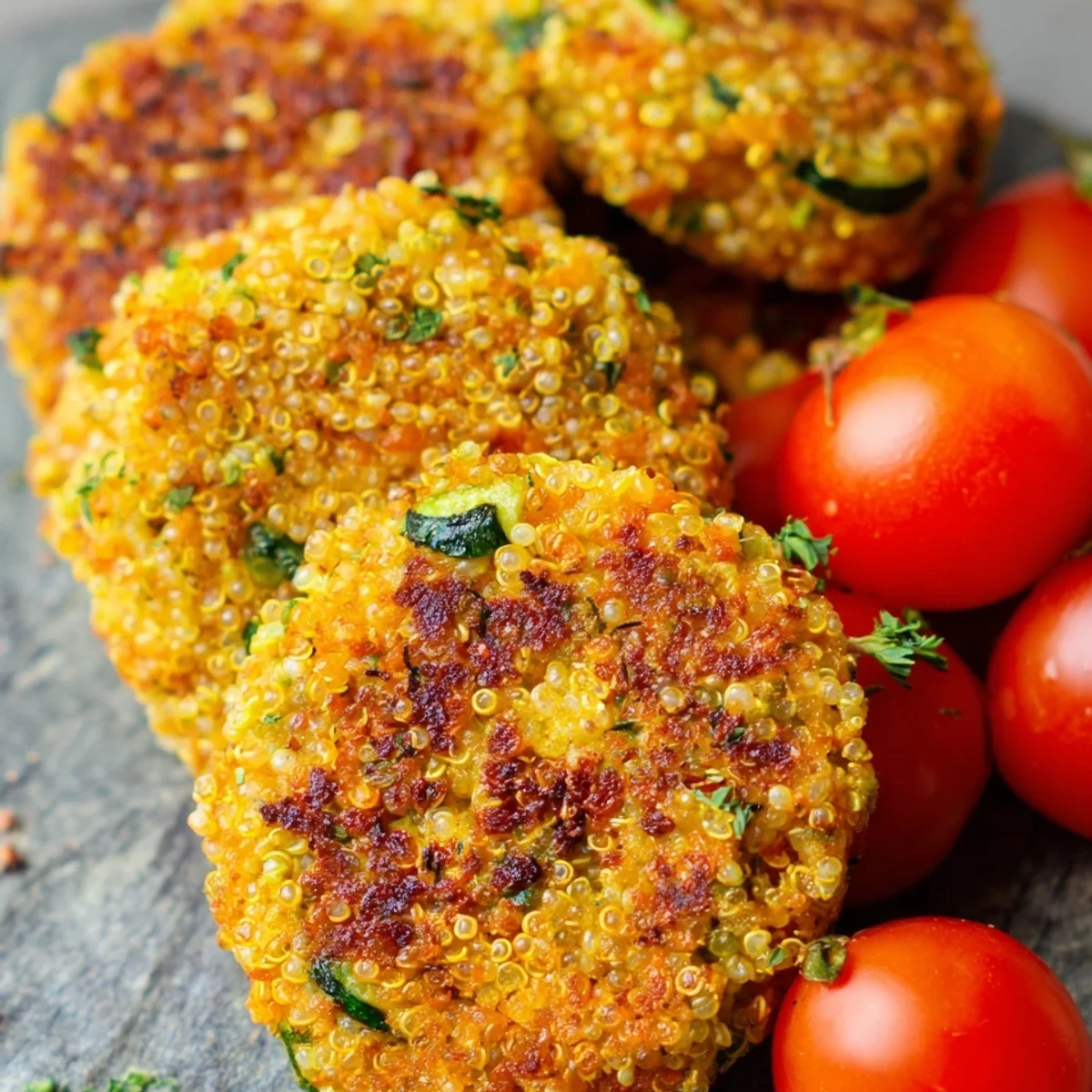 Knusprige Quinoa-Kurkuma Bratlinge: Vegan & Glutenfrei