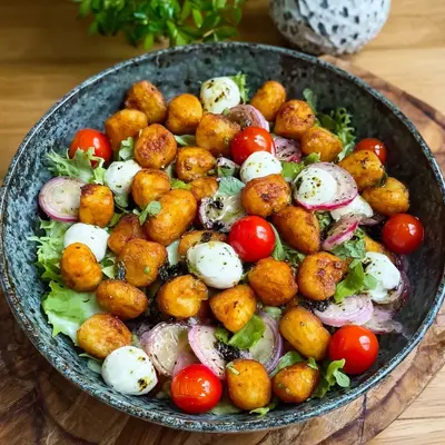 Knuspriger Gnocchi Salat: Schnell & einfach zubereitet
