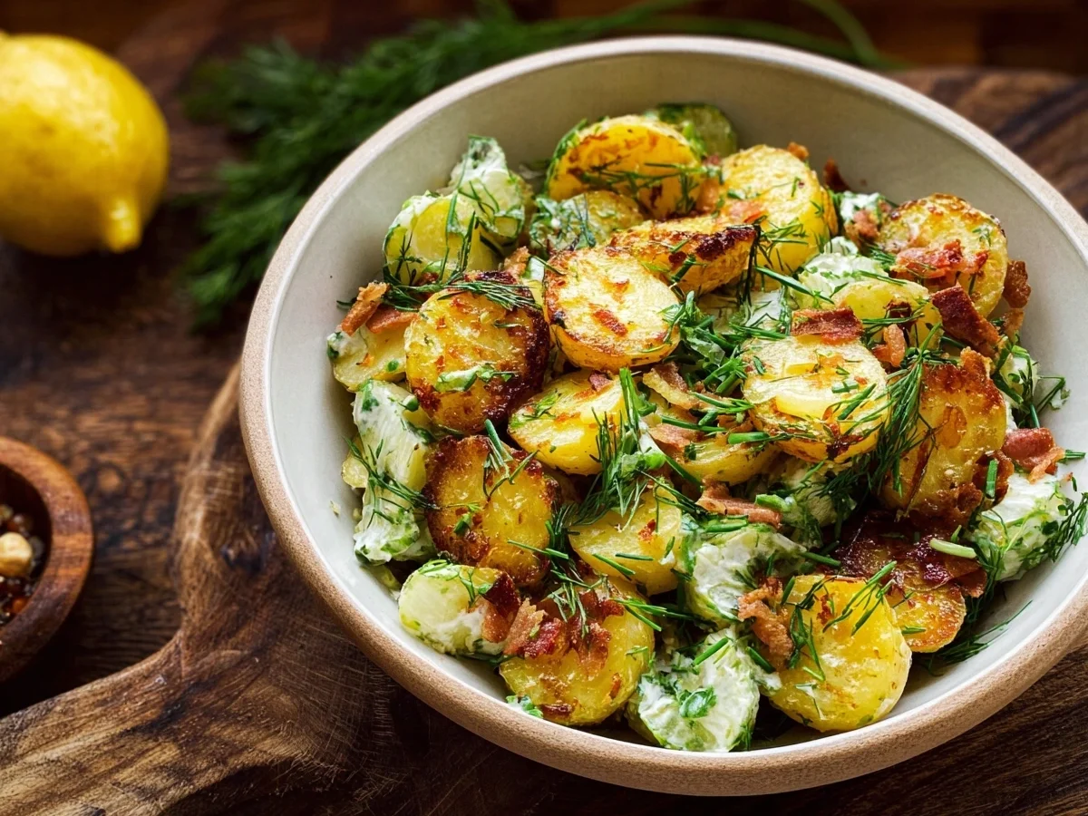 Knuspriger Kartoffelsalat: Dein neues Lieblingsrezept - Beitragsbild
