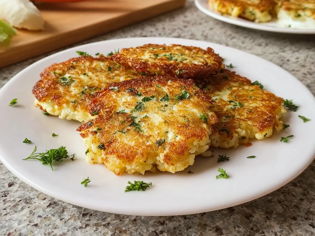 Käse-Blumenkohlbratlinge: Schnell & lecker zubereitet - Beitragsbild