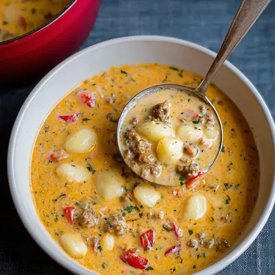 Käse-Hack-Gnocchi-Suppe: Herzhaft & einfach