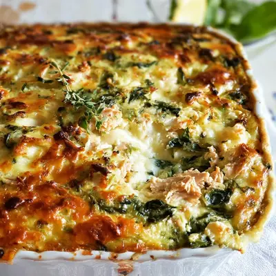 Low Carb Thunfisch-Auflauf: Cremig mit Spinat & Feta