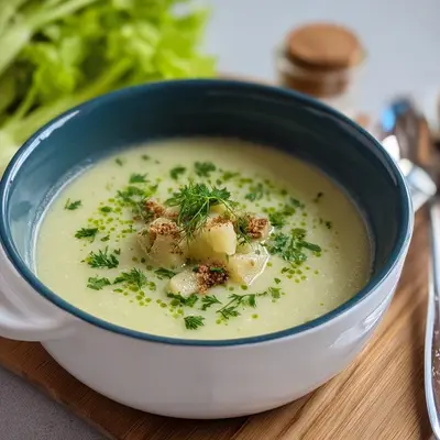 Omas Stangensellerie-Suppe: Cremig & Einfach zubereitet