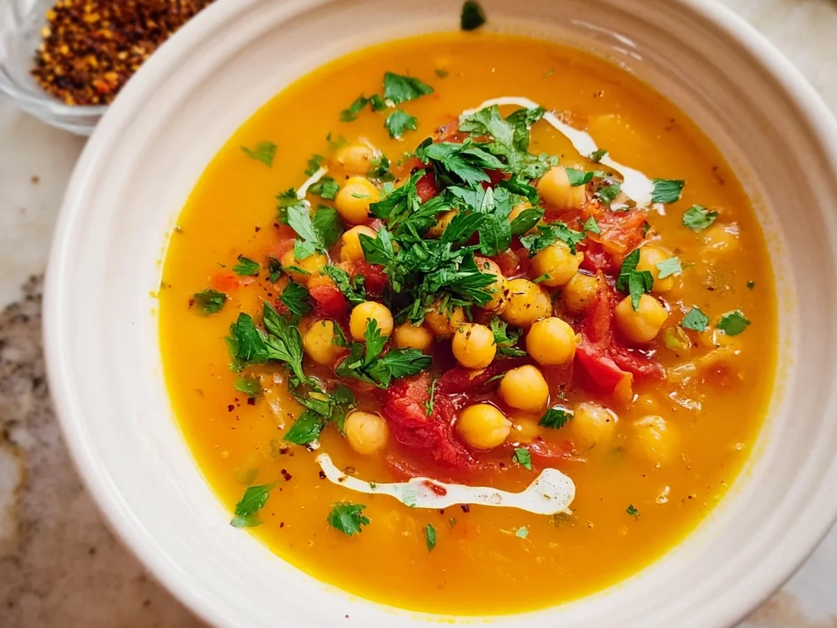 Orientalische Kichererbsensuppe: Einfach & Aromatisch - Beitragsbild