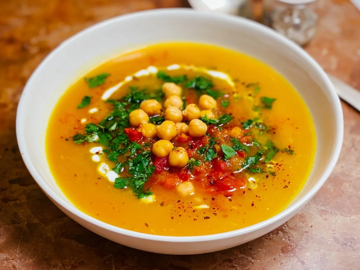 Orientalische Kichererbsensuppe: Einfach & schnell zubereitet - Beitragsbild