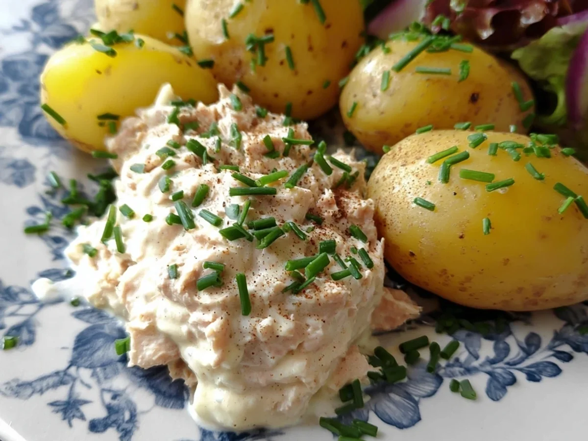 Pellkartoffeln mit Thunfischquark: Leicht & Frisch - Beitragsbild