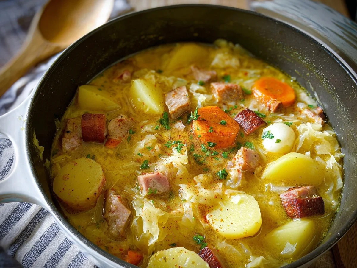 Sauerkraut Eintopf nach Omas Art: Herzhaft & Einfach - Beitragsbild