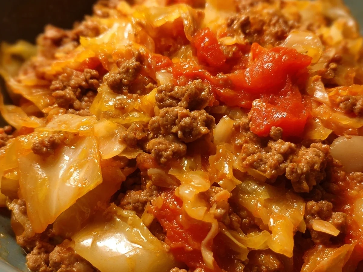 Scharfe Spitzkohl-Hackpfanne: Schnelles Low Carb Gericht - Beitragsbild