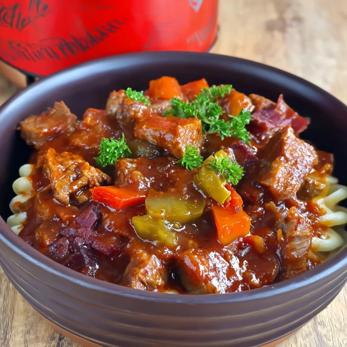 Schaschlik Topf: Zartes Fleisch, einfach zubereitet
