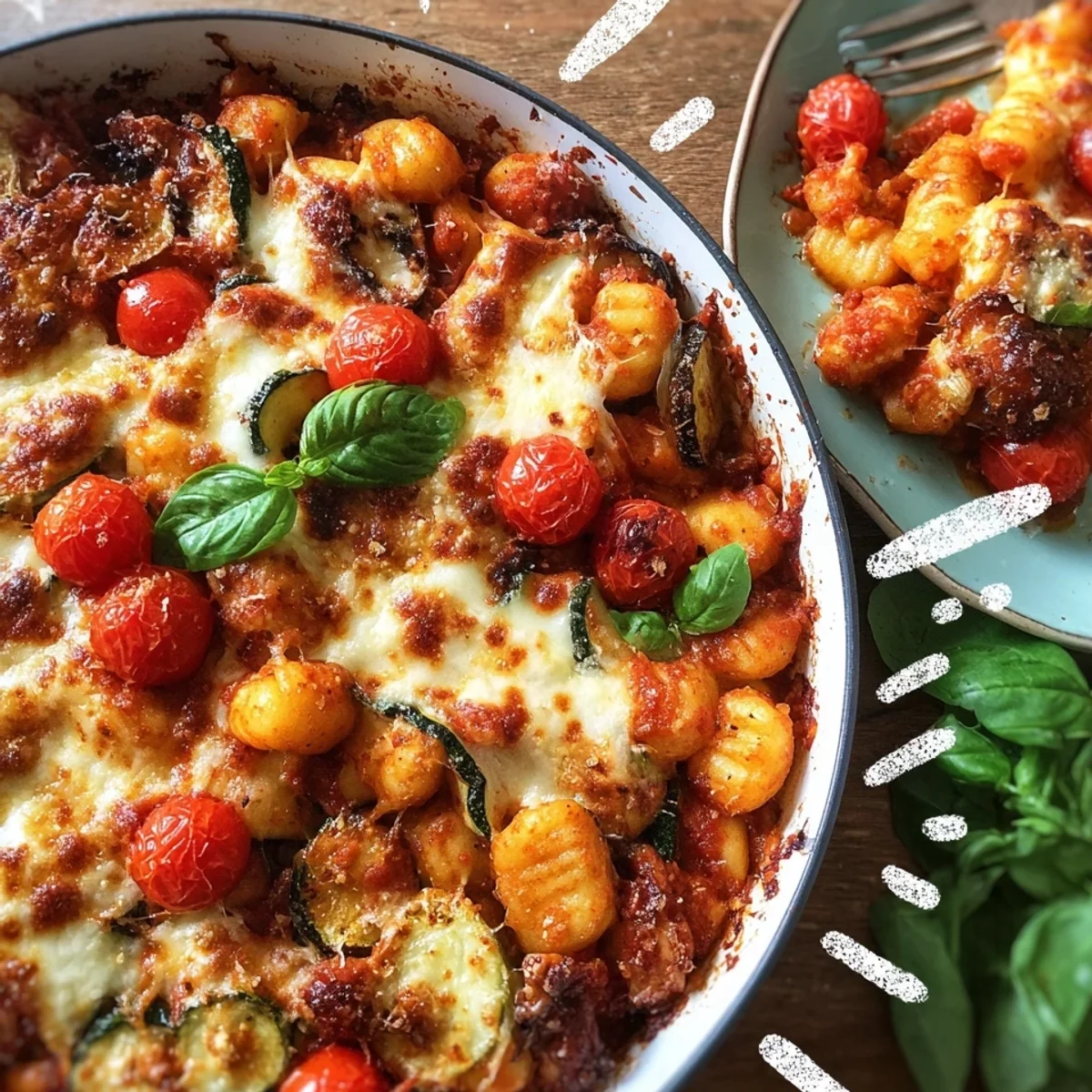 Schneller Mediterraner Gnocchi Auflauf