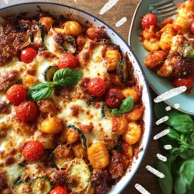 Schneller Mediterraner Gnocchi Auflauf