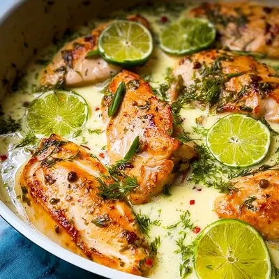 Schnelles Hähnchen in Kokos-Limetten-Soße