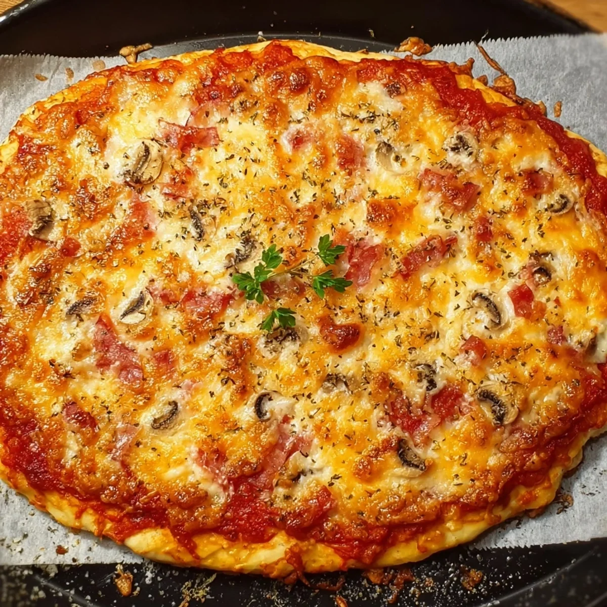 Skyr-Pizza: Proteinreich, schnell & unglaublich lecker
