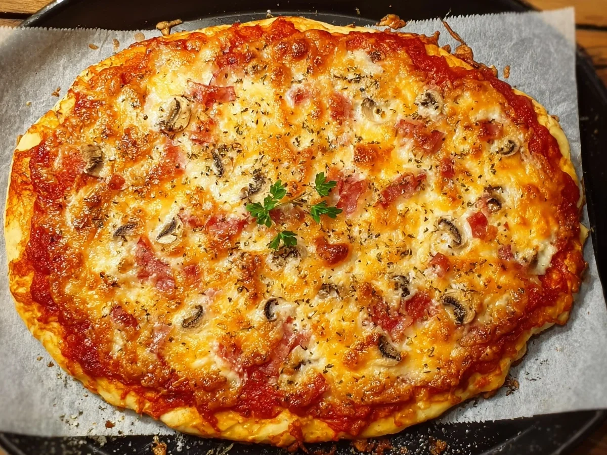 Skyr-Pizza: Proteinreich, schnell & unglaublich lecker - Beitragsbild